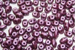 Superduo Beads Pastel Bordeaux 5x2,5mm - 10gr