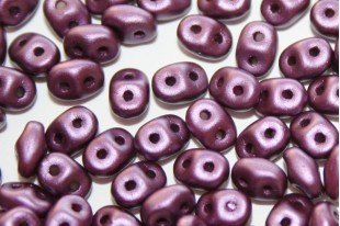 Perline Superduo Pastel Bordeaux 5x2,5mm - 10gr