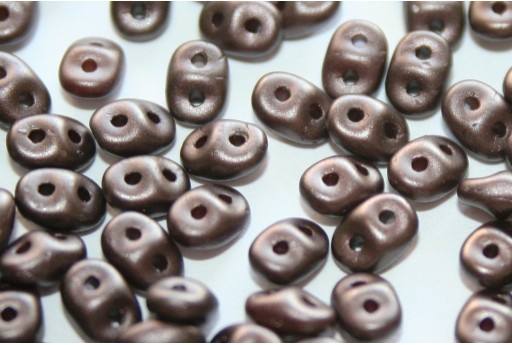 Superduo Beads Pastel Dark Brown/Bronze 5x2,5mm - 10gr 2