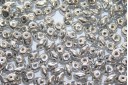 Superduo Beads Silver 5x2,5mm - 10gr