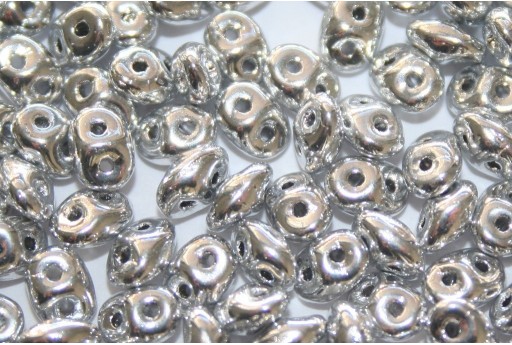 Superduo Beads Silver 5x2,5mm - 10gr 2