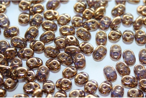 Superduo Beads Bronze-Crystal 5x2,5mm - 10gr B00030