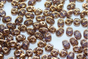 Perline Superduo Bronze-Crystal 5x2,5mm - 10gr - B00030