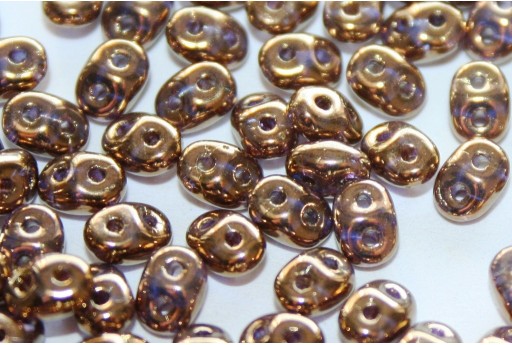 Superduo Beads Bronze-Crystal 5x2,5mm - 10gr B00030 2