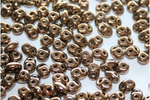 Perline Superduo Bronze-Crystal 5x2,5mm - 10gr