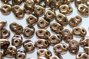 Superduo Beads Bronze-Crystal 5x2,5mm - 10gr