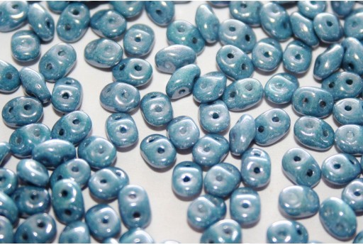 Superduo Beads Luster-Metallic Blue 5x2,5mm - 10gr