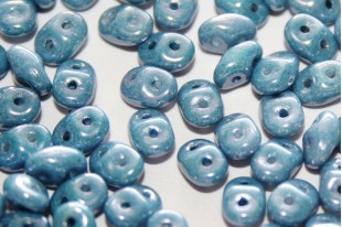 Superduo Beads Luster-Metallic Blue 5x2,5mm - 10gr