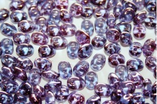 Perline Superduo Transparent Amethyst 5x2,5mm - 10gr