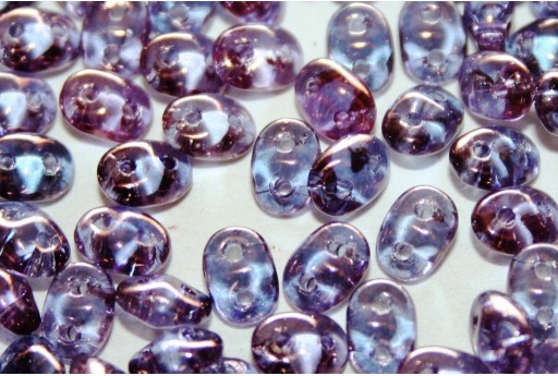 Superduo Beads Transparent Amethyst 5x2,5mm - 10gr 2