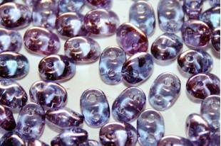 Perline Superduo Transparent Amethyst 5x2,5mm - 10gr