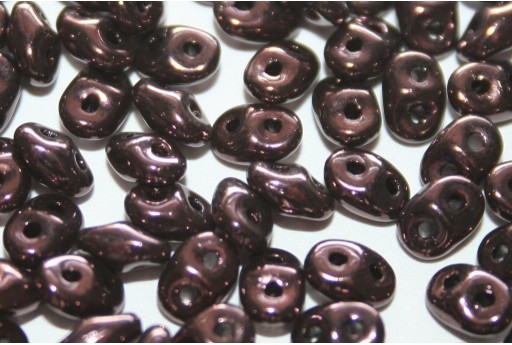 Superduo Beads Dark Luster-Metallic Amethyst 5x2,5mm - 10gr 2