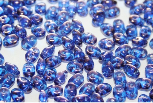 Superduo Beads Sapphire Vega 5x2,5mm - 10gr