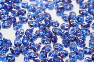 Superduo Beads Sapphire Vega 5x2,5mm - 10gr