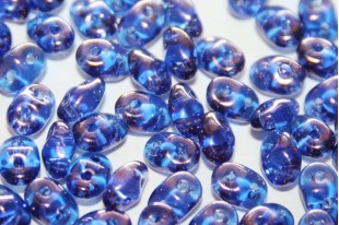 Superduo Beads Sapphire Vega 5x2,5mm - 10gr