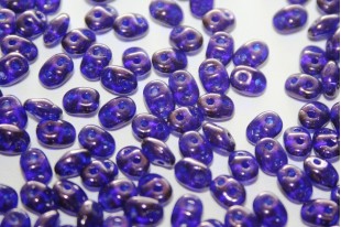 Superduo Beads Cobalt Vega Luster 5x2,5mm - 10gr