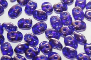 Superduo Beads Cobalt Vega Luster 5x2,5mm - 10gr