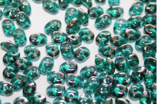 Superduo Beads Emerald Vega 5x2,5mm - 10gr