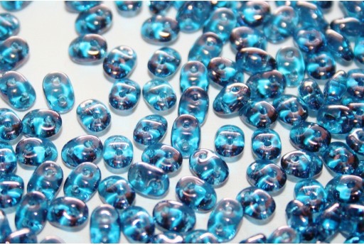 Perline Superduo Aquamarine Vega 5x2,5mm - 10gr