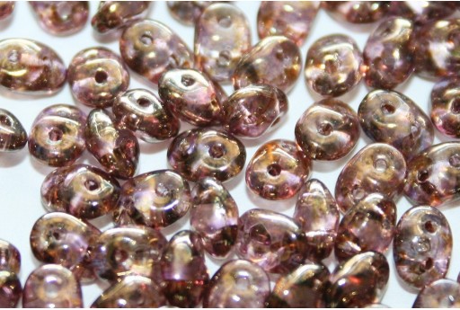 Superduo Beads Lt Transparent Gold 5x2,5mm - 10gr 2