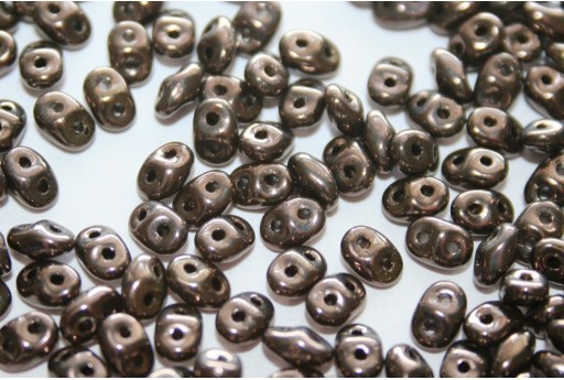 Superduo Beads Chocolate Bronze 5x2,5mm - 10gr