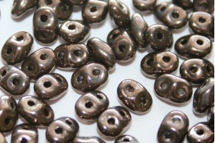 Superduo Beads Chocolate Bronze 5x2,5mm - 10gr