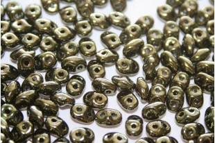 Perline Superduo Luster-Metallic Olivine 5x2,5mm - 10gr
