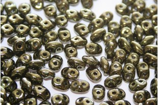 Superduo Beads Luster-Metallic Olivine 5x2,5mm - 10gr