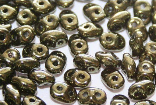 Superduo Beads Luster-Metallic Olivine 5x2,5mm - 10gr 2