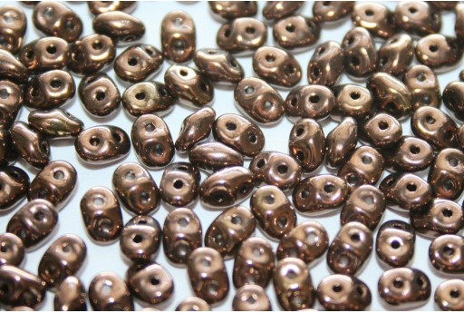 Superduo Beads Dark Bronze 5x2,5mm - 10gr