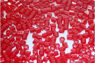 Hexagon Toho Seed Beads Transparent Ruby 8/0 - 10gr