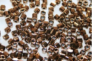 Hexagon Toho Seed Beads Bronze 8/0 - 10gr