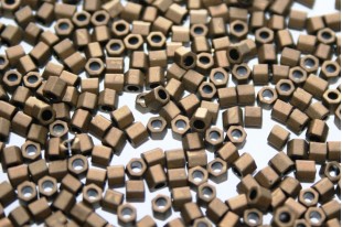 Hexagon Toho Seed Beads Matte Color Dark Copper 8/0 - 10gr