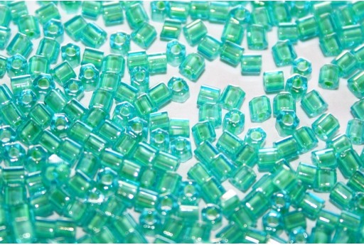 Perline Toho Hexagon Inside Color Aqua 8/0 - 10gr