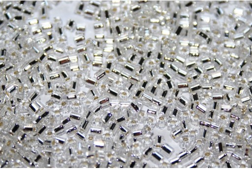 Hexagon Toho Seed Beads Silver Lined Crystal 11/0 - 10gr