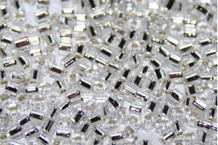 Perline Toho Hexagon Silver Lined Crystal 11/0 - 10gr