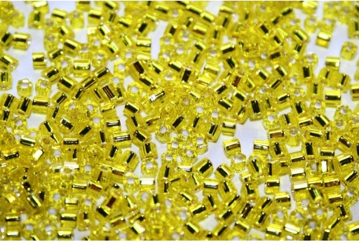 Perline Toho Hexagon Silver Lined Lemon 11/0 - 10gr