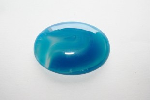 Cabochon Agata Striata Blue Ovale 30x40mm - 1pz