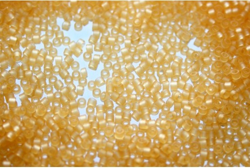 Treasure Toho Seed Beads Transparent Frosted Light Topaz 11/0 - 5gr