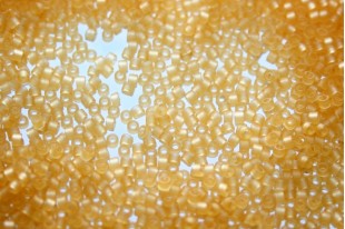 Treasure Toho Seed Beads Transparent Frosted Light Topaz 11/0 - 5gr