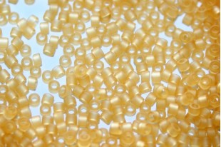 Treasure Toho Seed Beads Transparent Frosted Light Topaz 11/0 - 5gr