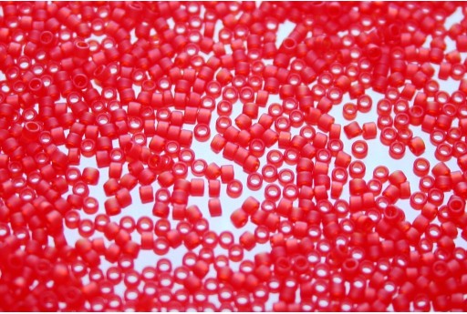 Treasure Toho Seed Beads Tr. Frosted Light Siam Ruby 11/0 - 5gr