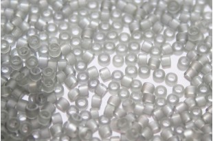 Treasure Toho Seed Beads Tr. Frosted Light Gray 11/0 - 5gr