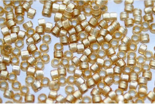 Treasure Toho Seed Beads Silver Lined Frosted Light Topaz 11/0 - 5gr 2