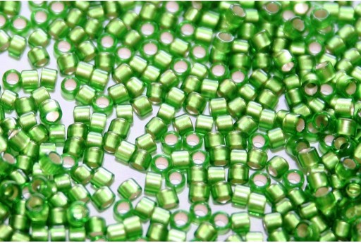 Treasure Toho Seed Beads Silver Lined Frosted Peridot 11/0 - 5gr 2