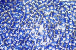 Treasure Toho Seed Beads Silver Lined Sapphire 11/0 - 5gr