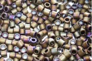 Treasure Toho Seed Beads Mat Color Iris Brown 8/0 - 5gr