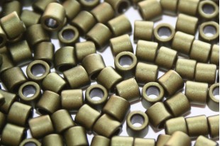 Treasure Toho Seed Beads Mat Color Dark Olive 8/0 - 5gr