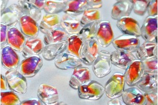 Czech Glass Beads Gekko® Crystal AB 3x5mm - 5gr