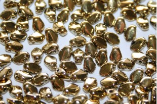 Czech Glass Beads Gekko® Crystal Amber Full 3x5mm - 5gr